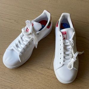 Women's White Stan Smith Floral Canvas Sneakers